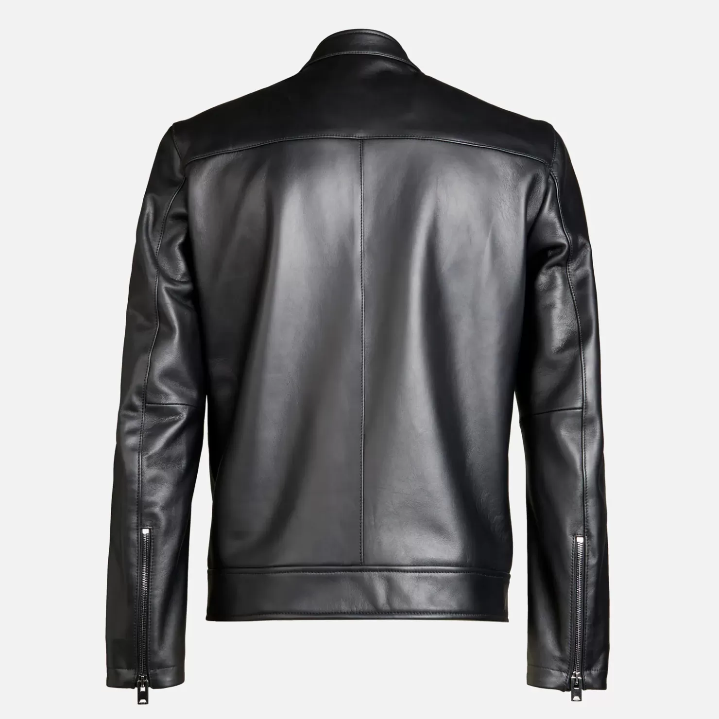 Bekleidung<Hogan Bikerjacke Aus Leder Schwarz