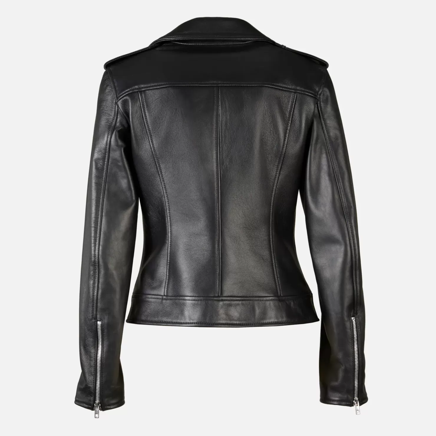 Bekleidung<Hogan Bikerjacke Aus Leder Schwarz