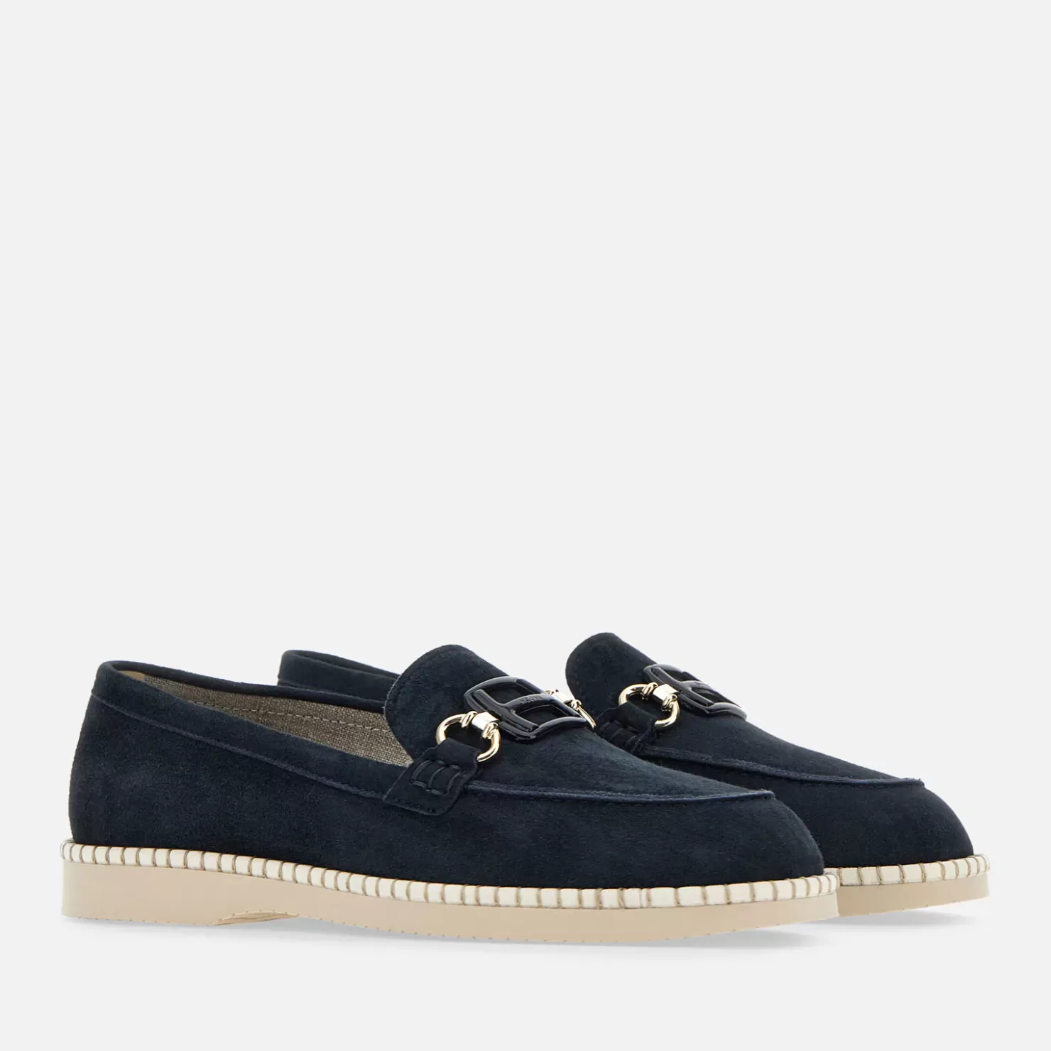 Schnürschuhe & Mokassins<Hogan Destrukturierte Loafer H642 Blau