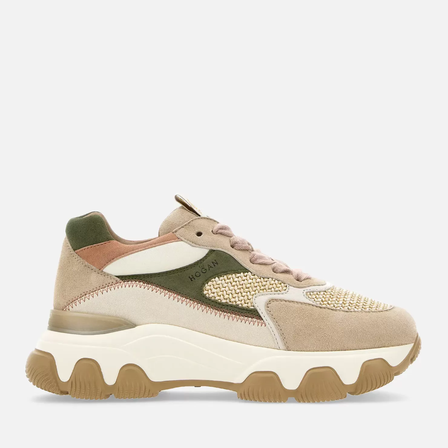 Chunky Sneakers<Hogan Hyperactive Beige/ Grun/ Rosa