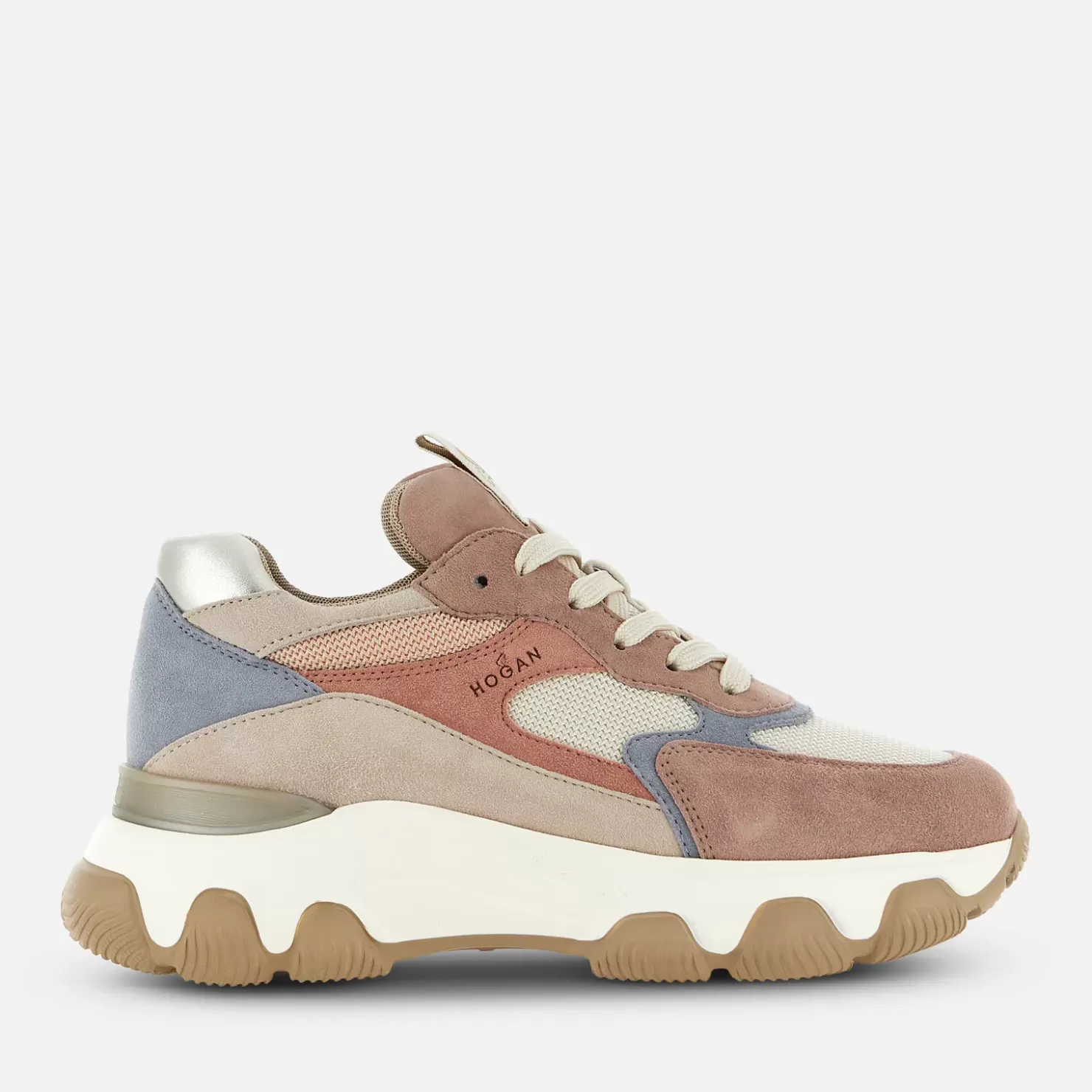 Chunky Sneakers<Hogan Hyperactive Rosa/ Beige/ Silber