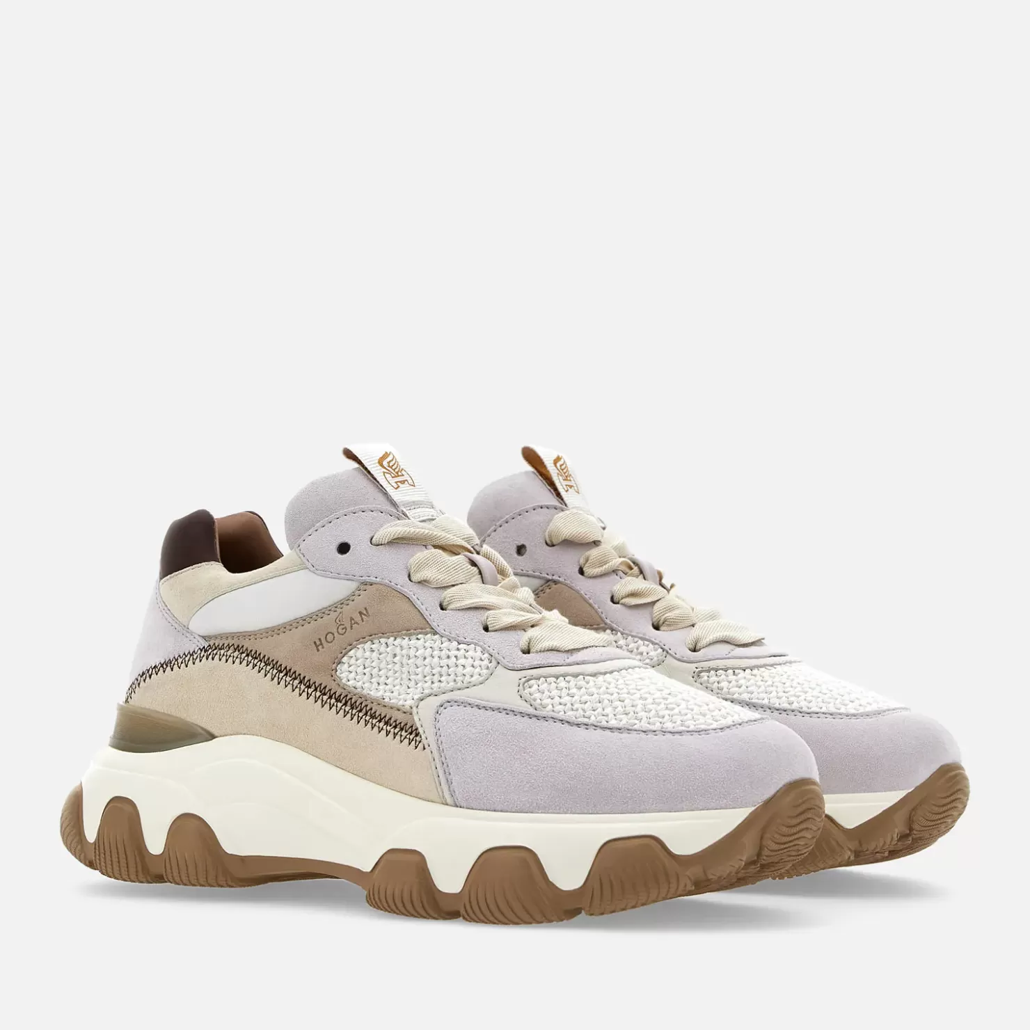 Chunky Sneakers<Hogan Hyperactive Weiss/ Beige/ Lila