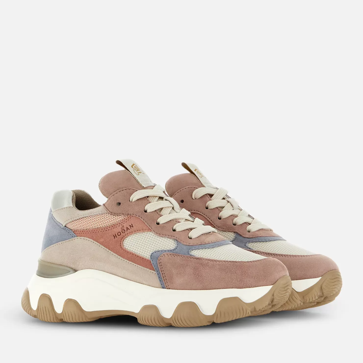 Chunky Sneakers<Hogan Hyperactive Rosa/ Beige/ Silber