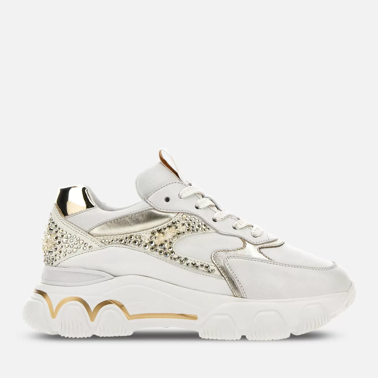 Chunky Sneakers<Hogan Hyperactive - Atelier Weiss/ Gold