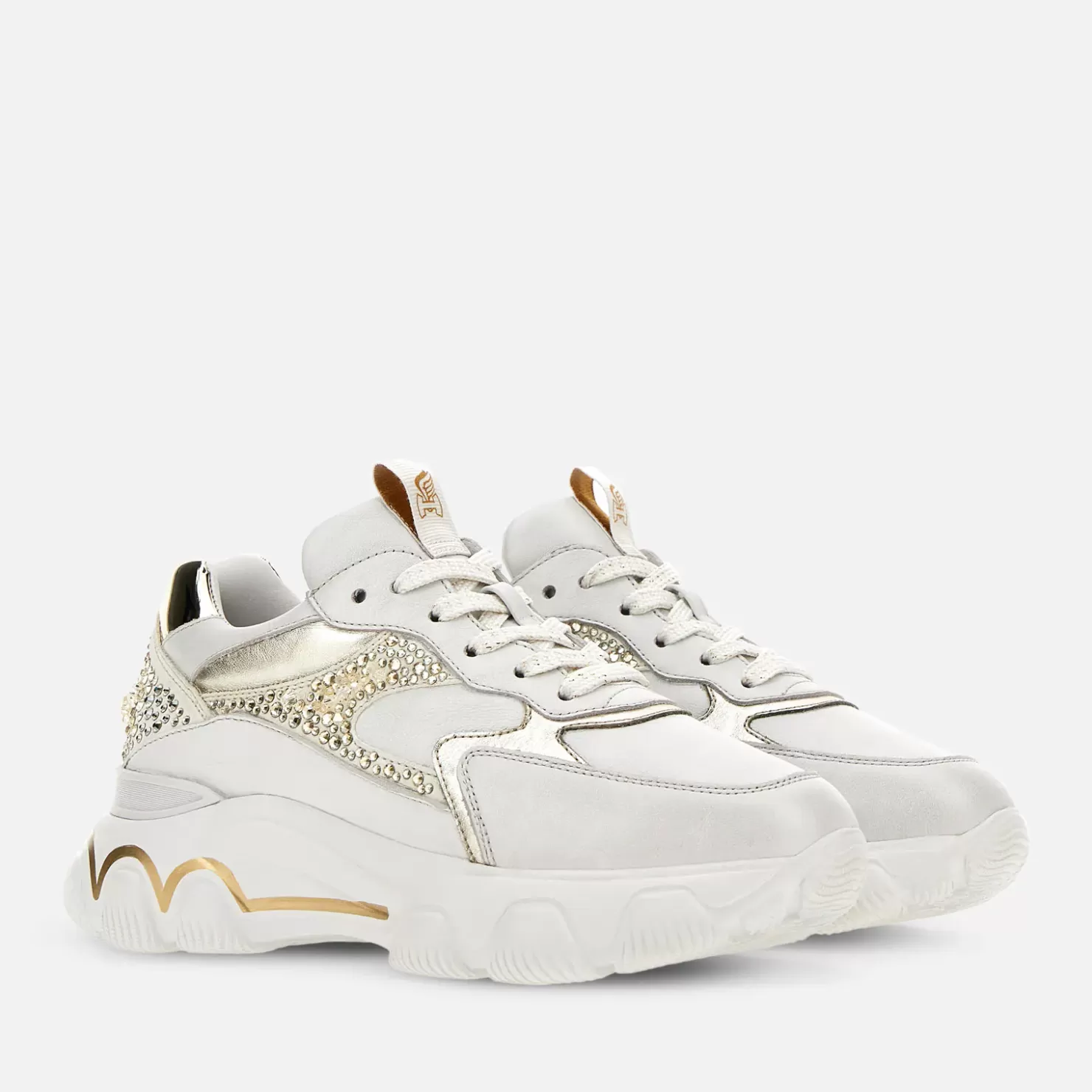 Chunky Sneakers<Hogan Hyperactive - Atelier Weiss/ Gold