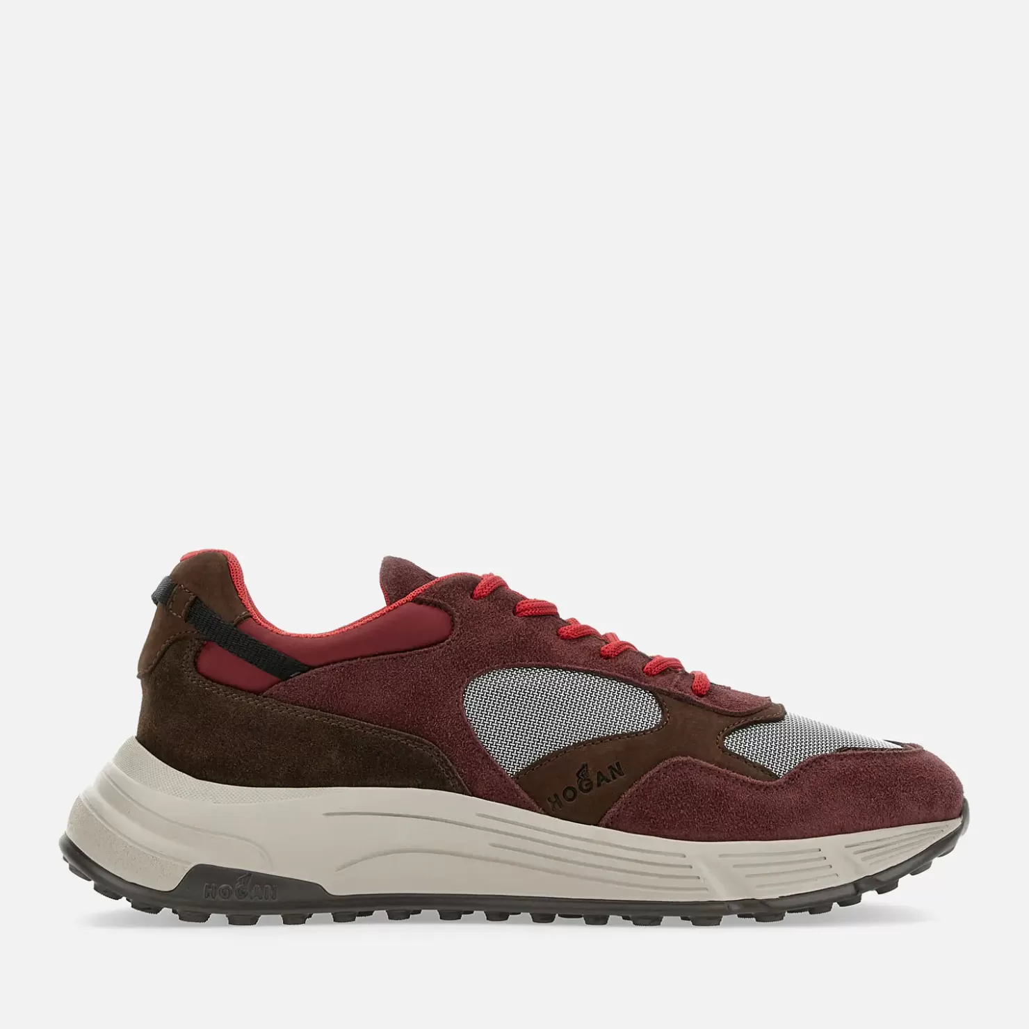 Sporty Sneaker<Hogan Hyperlight Bordeaux/ Braun/ Grau