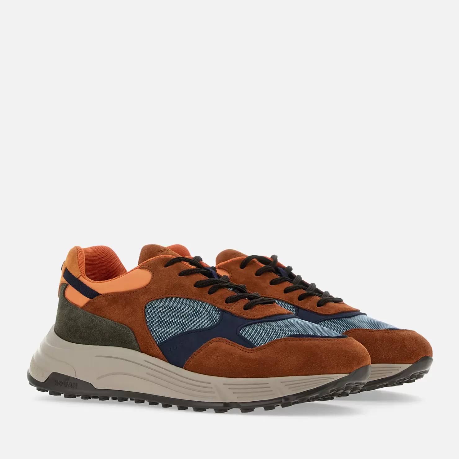 Sporty Sneaker<Hogan Hyperlight Orange/ Blau/ Grun