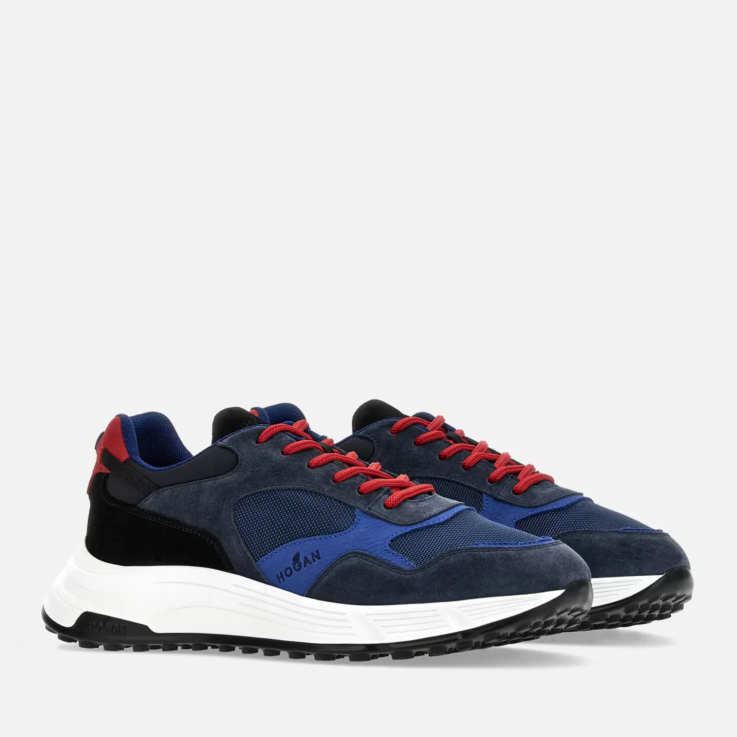 Sporty Sneaker<Hogan Hyperlight Blau/ Schwarz/ Rot