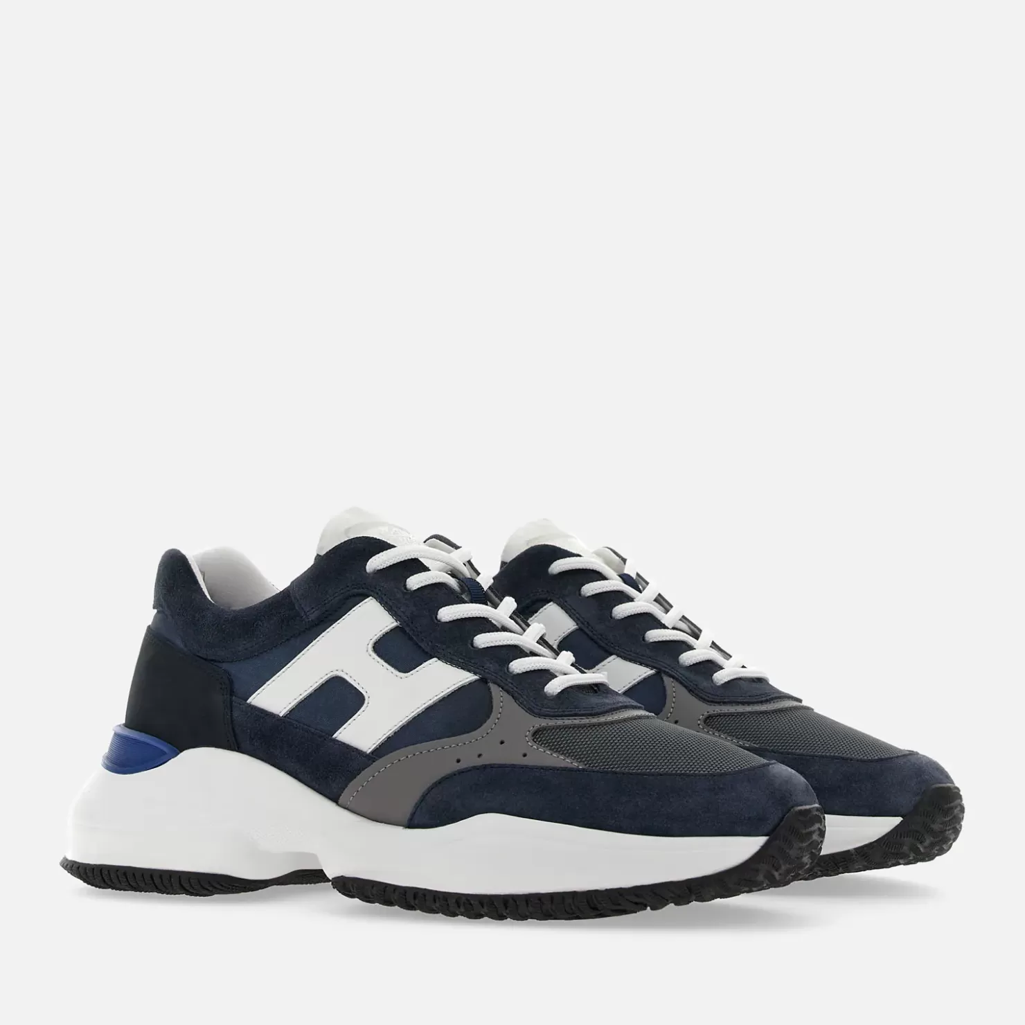 Chunky Sneakers<Hogan Interaction Blau/ Weiss/ Grau