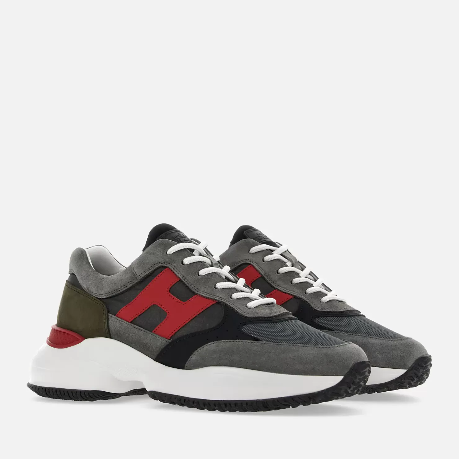 Chunky Sneakers<Hogan Interaction Grau/ Rot/ Blau