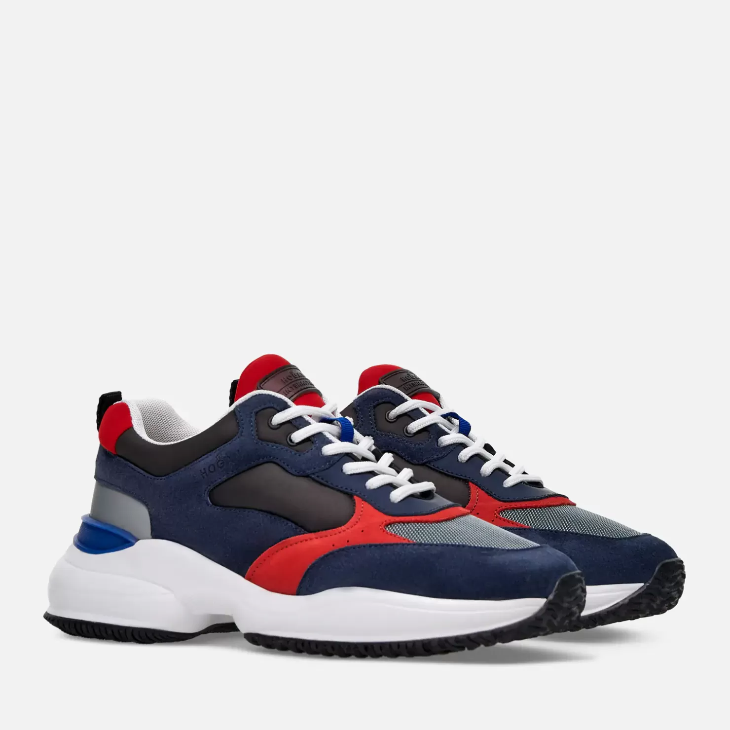 Chunky Sneakers<Hogan Interaction Blau/ Rot/ Grau