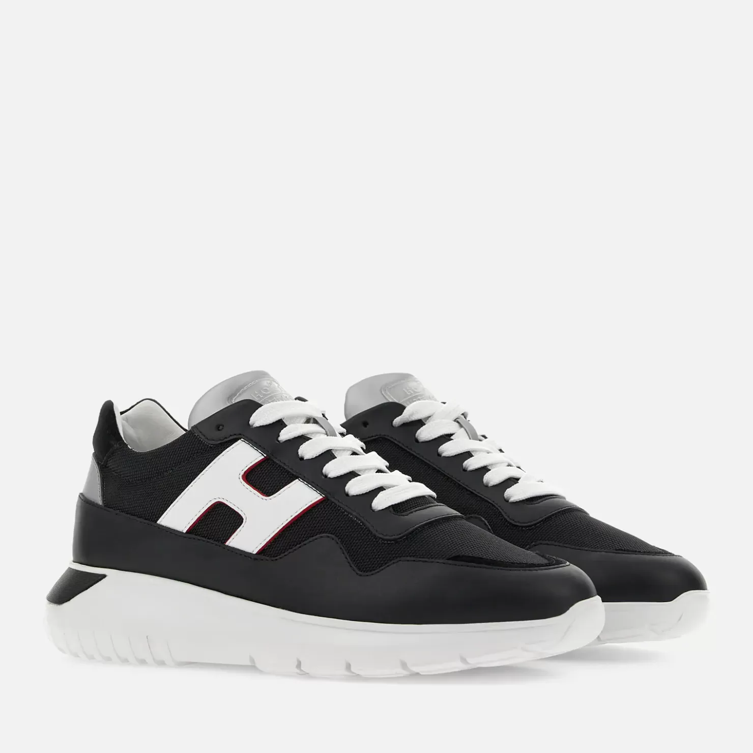 Chunky Sneakers<Hogan Interactive³ Weiss/ Schwarz/ Silber