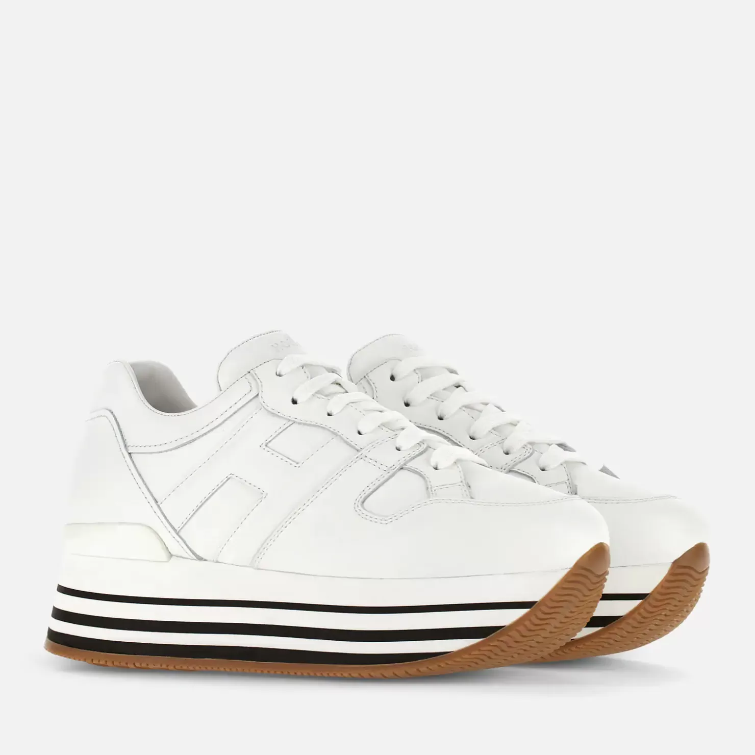 Plateauschuhe<Hogan Maxi H222 Weiss