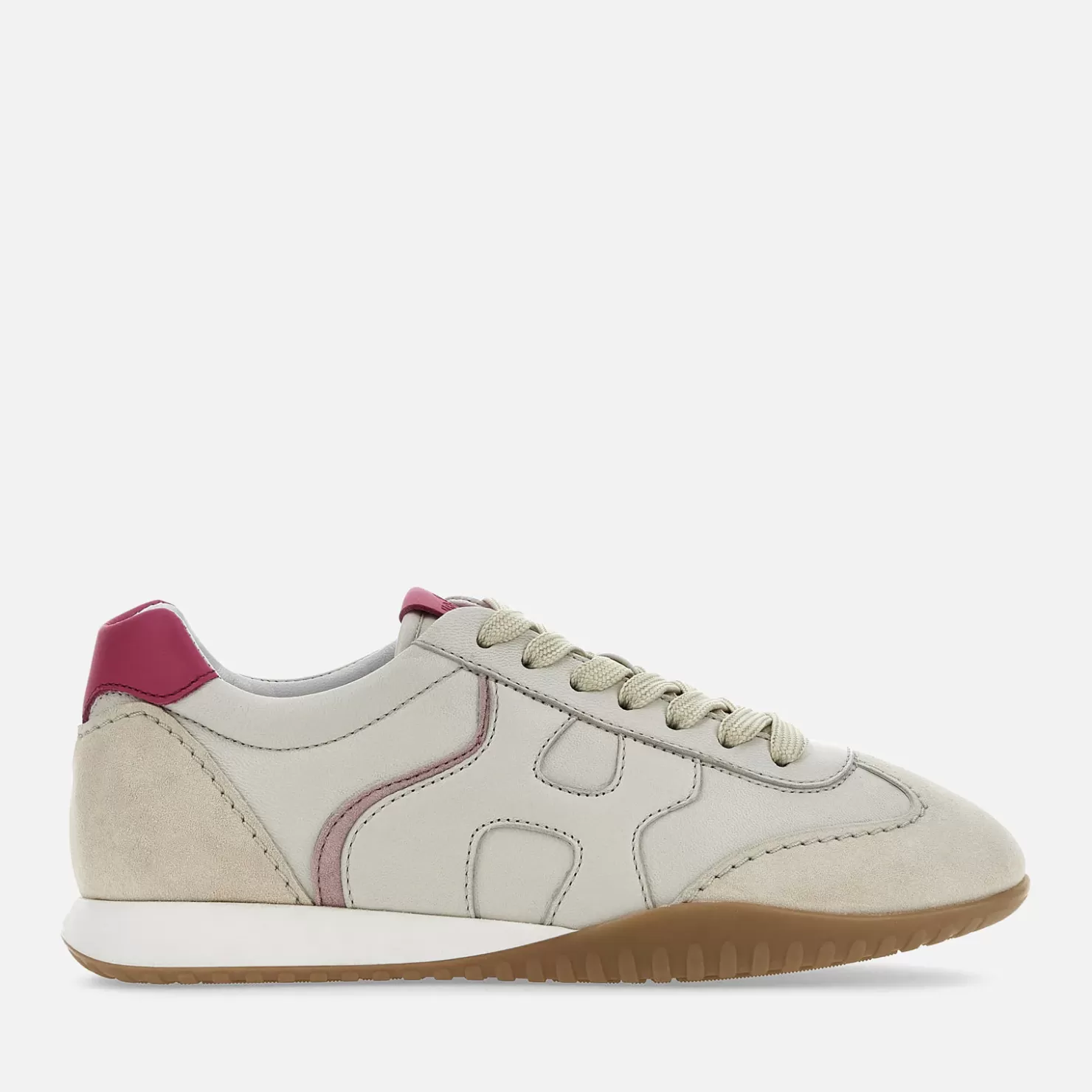 Flat Sneaker<Hogan Olympia-Z Weiss/ Elfenbein/ Rosa