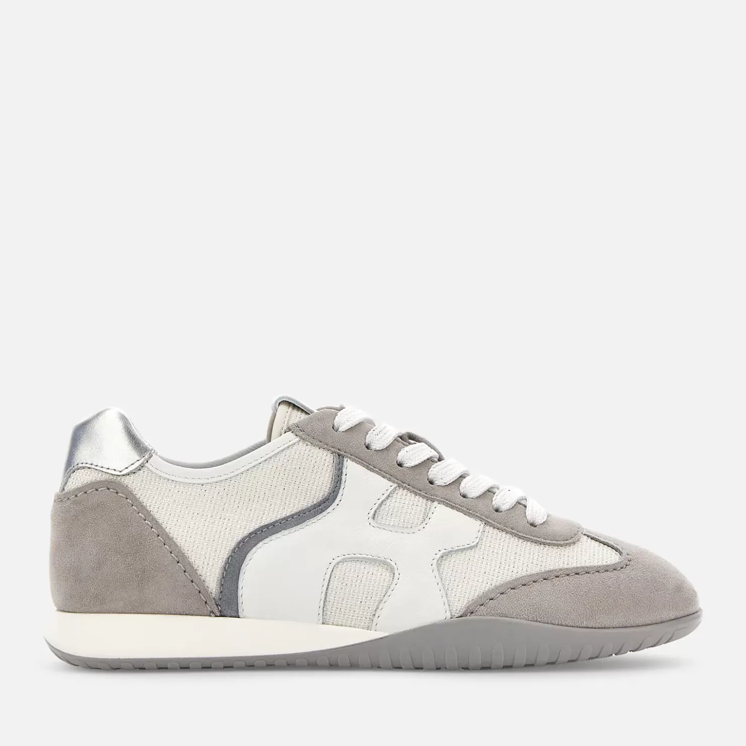 Flat Sneaker<Hogan Olympia-Z Grau/ Weiss/ Silber