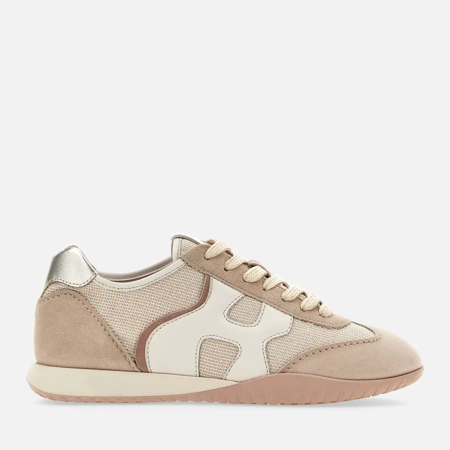 Flat Sneaker<Hogan Olympia-Z Rosa/ Beige