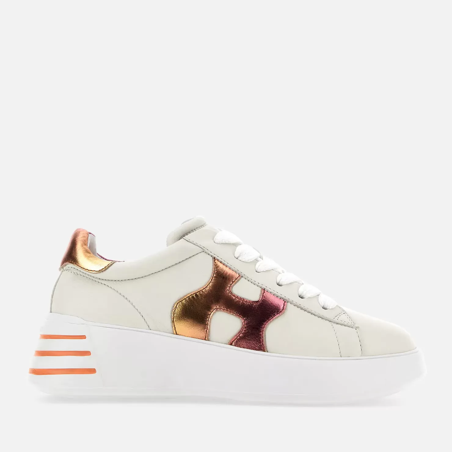 Chunky Sneakers<Hogan Rebel Elfenbein/ Rosa/ Orange