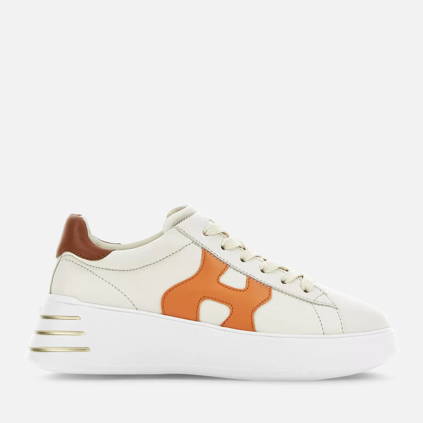 Chunky Sneakers<Hogan Rebel Weiss/ Orange