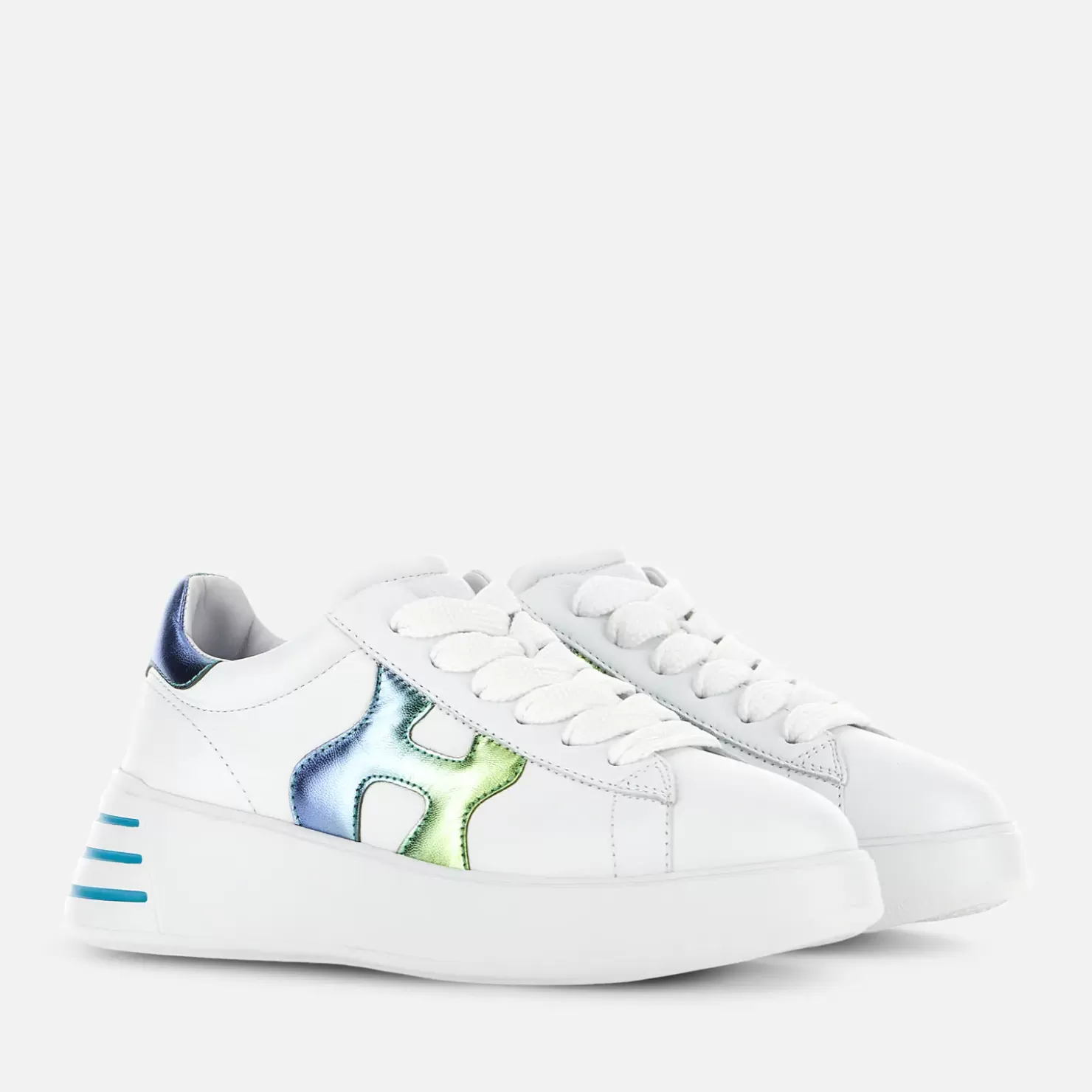 Chunky Sneakers<Hogan Rebel Weiss/ Blau/ Grun