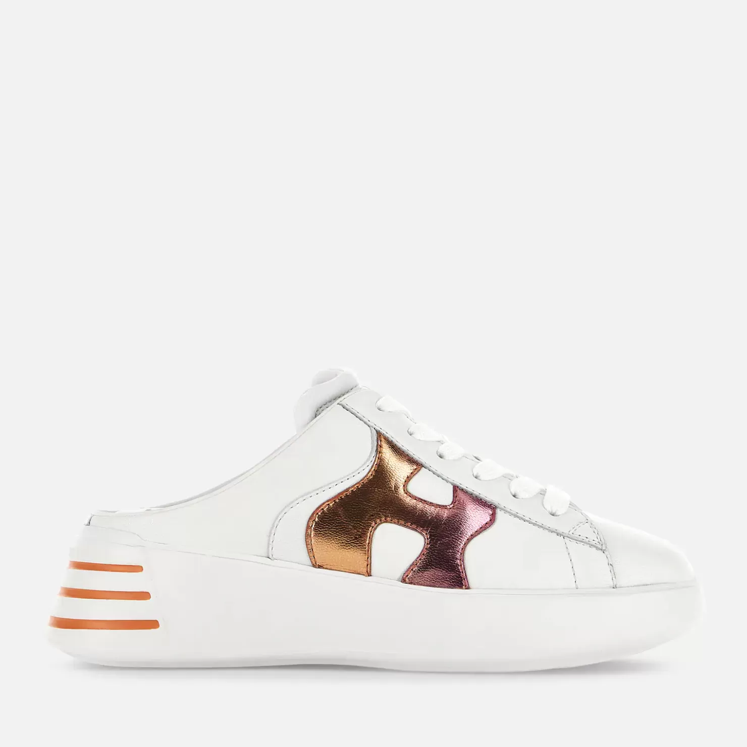 Chunky Sneakers<Hogan Rebel - Sabots Weiss/ Orange/ Rosa