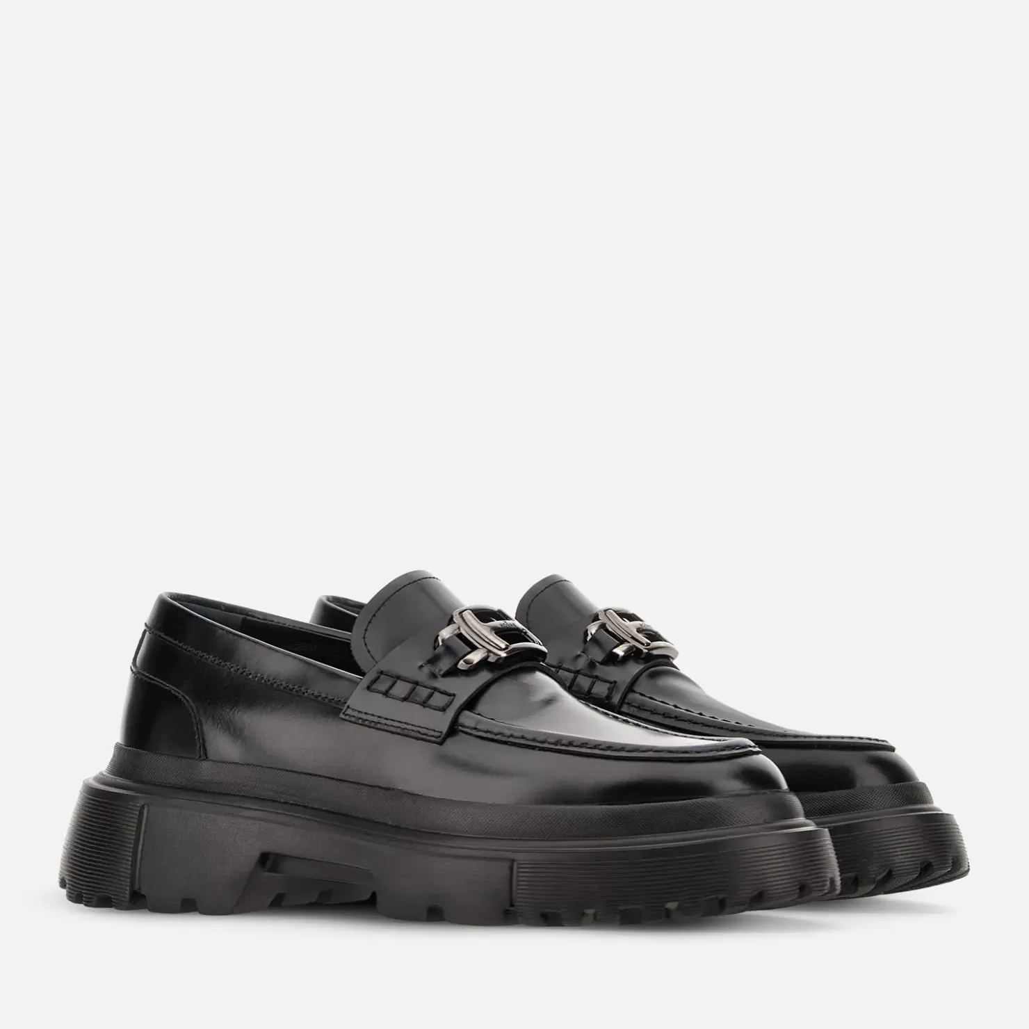 Schnürschuhe & Loafers<Hogan Loafers H619 Schwarz