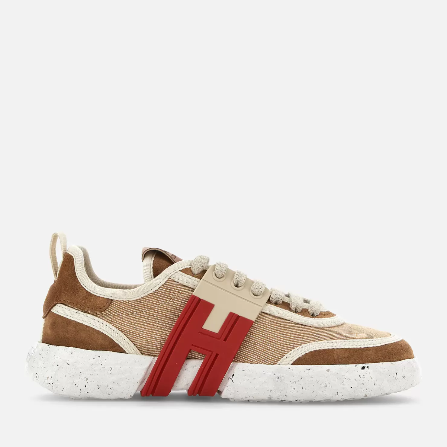 Flat Sneaker<Hogan Sneakers -3R Braun/ Elfenbein/ Rot