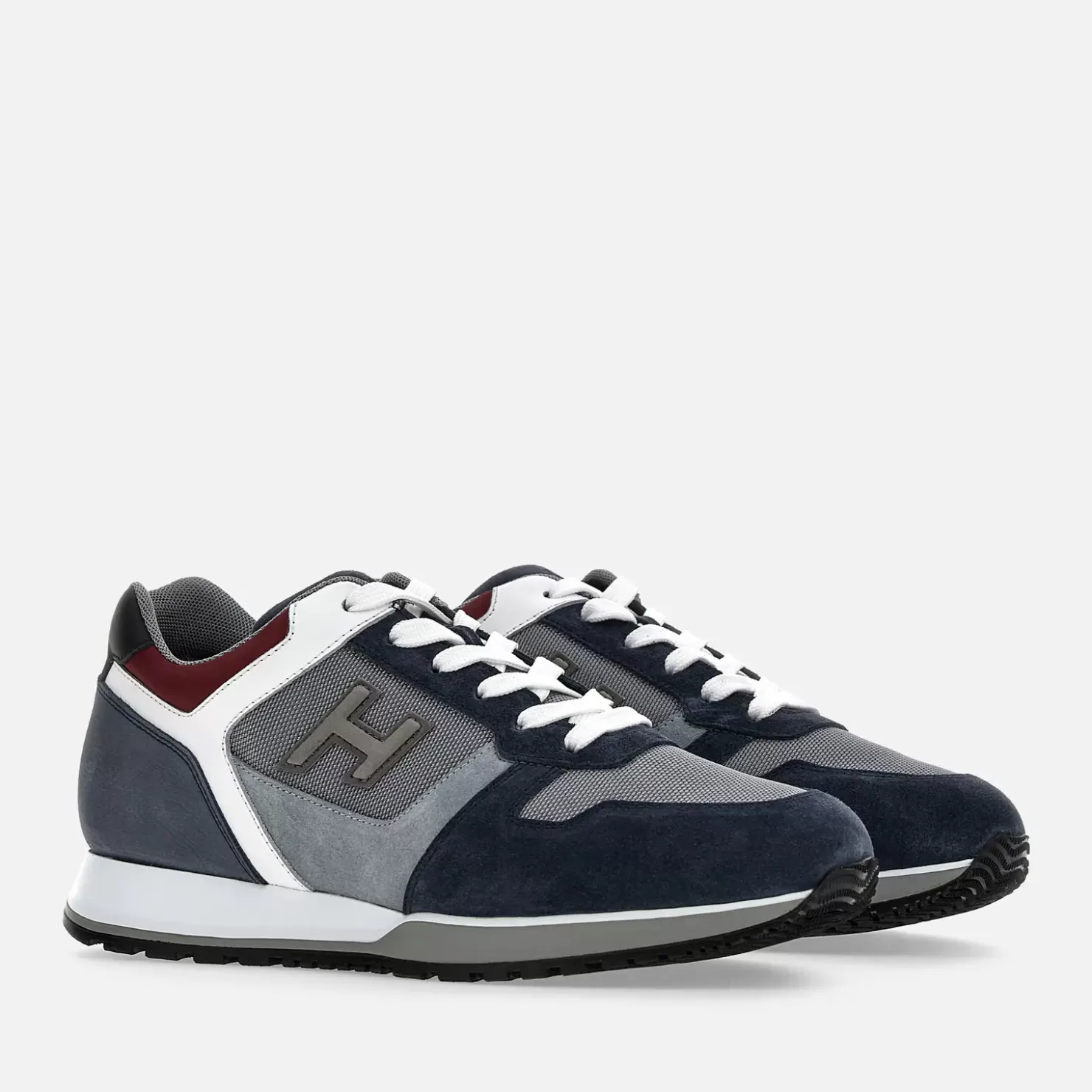 Sporty Sneaker<Hogan Sneakers H321 Grau/ Blau/ Weiss