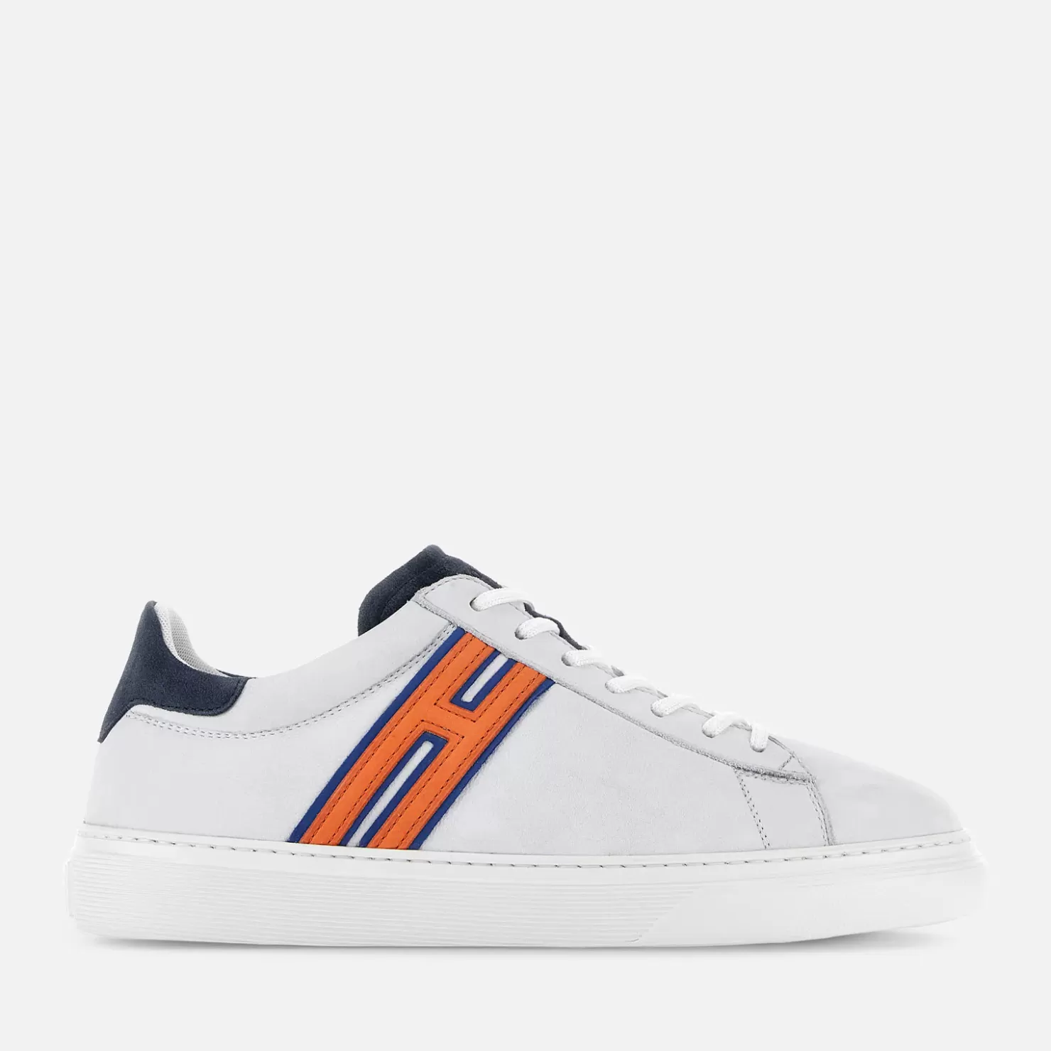 Flat Sneaker<Hogan Sneakers H365 Weiss/ Orange/ Blau