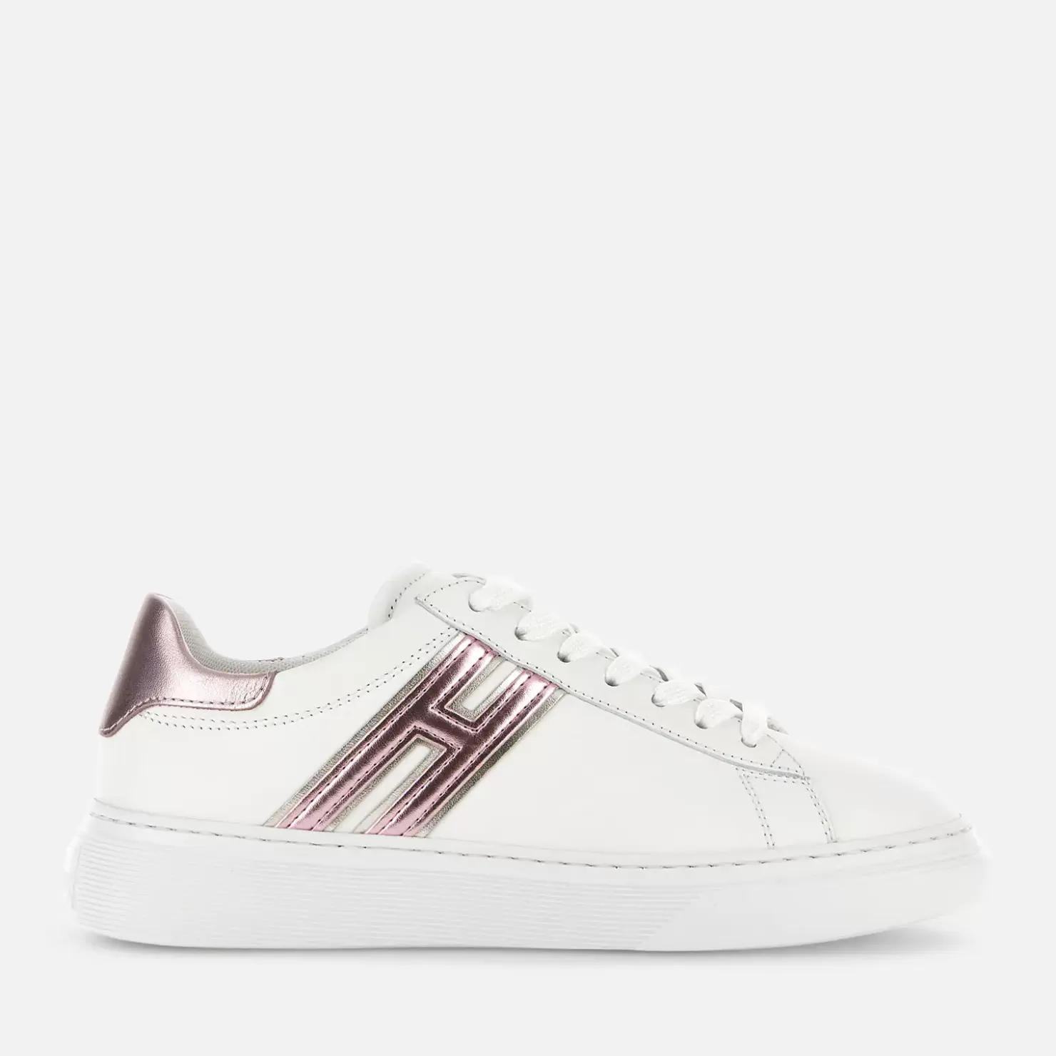 Flat Sneaker<Hogan Sneakers H365 Weiss/ Rosa