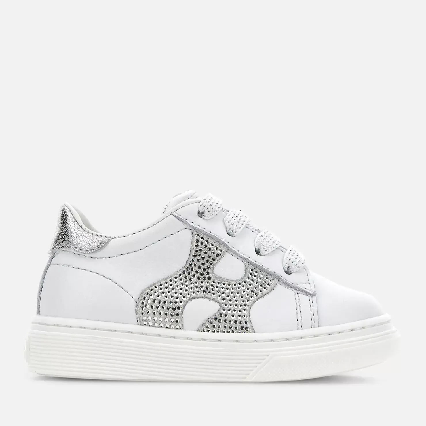 Erste Schritte<Hogan Sneakers H365 Silber/ Weiss