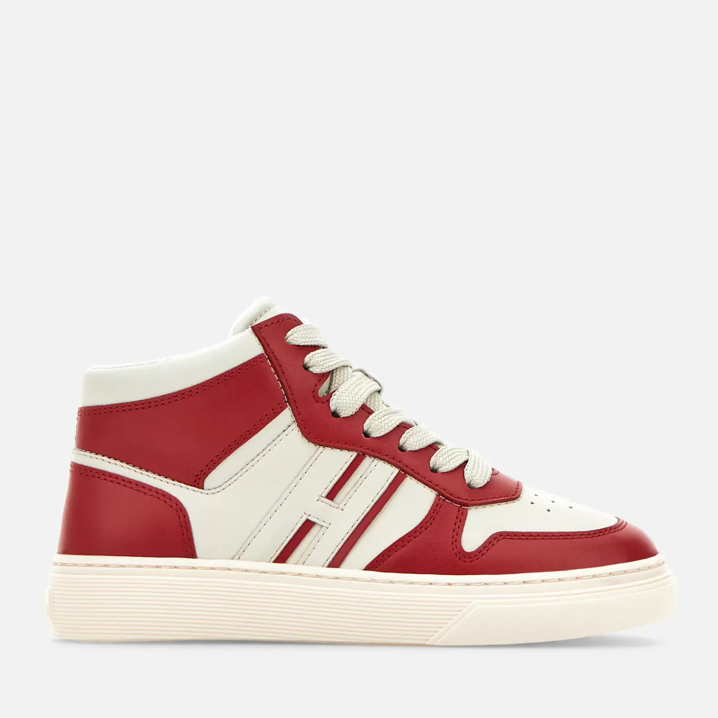 Junior<Hogan Sneakers H365 High Top Weiss/ Rot