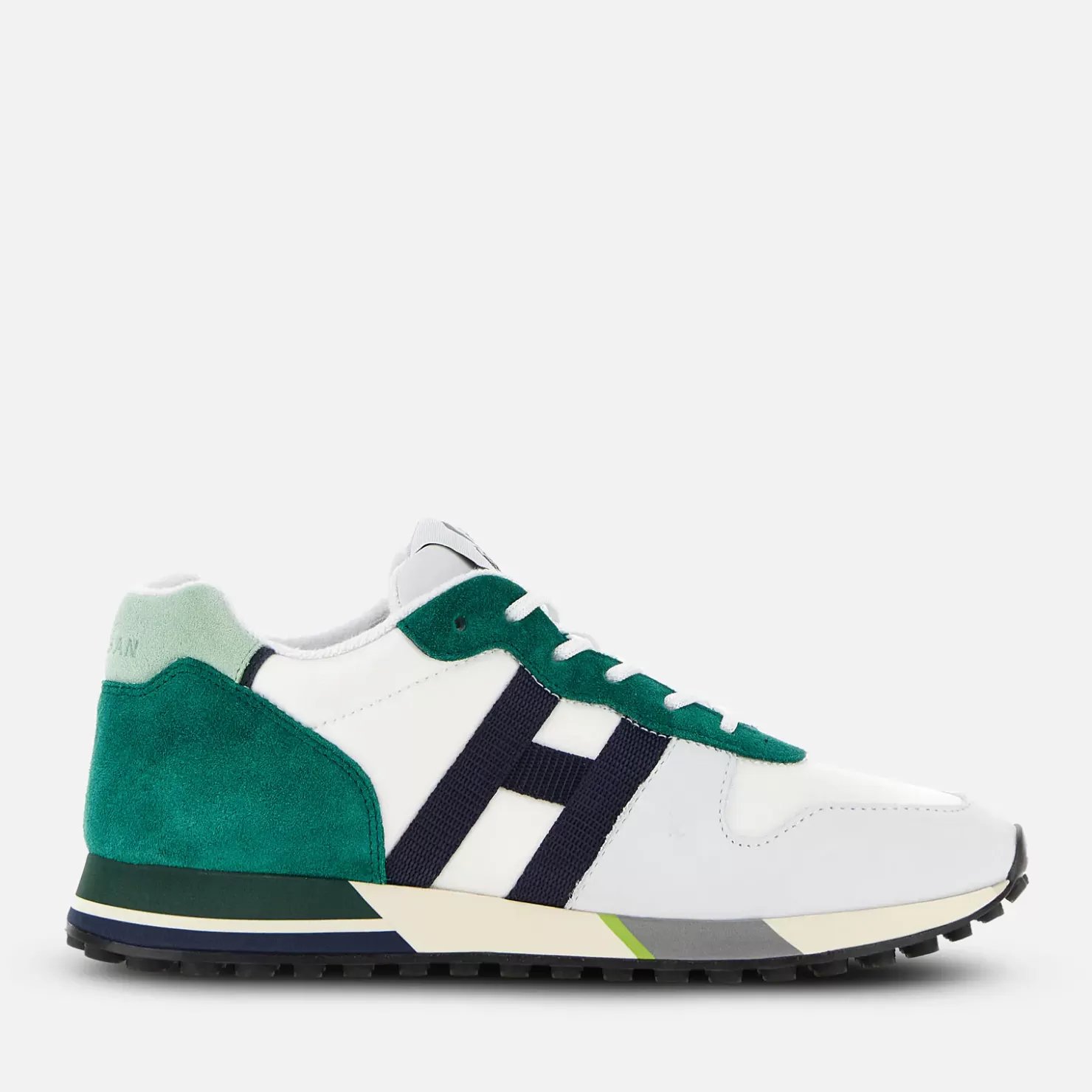 Sporty Sneaker<Hogan Sneakers H383 Weiss/ Grun/ Blau