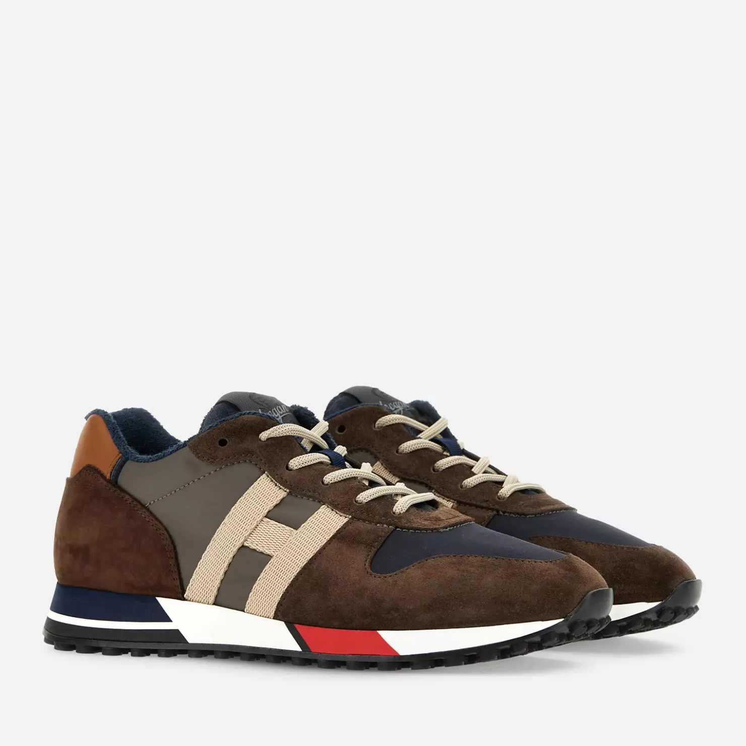 Sporty Sneaker<Hogan Sneakers H383 Braun/ Beige/ Blau