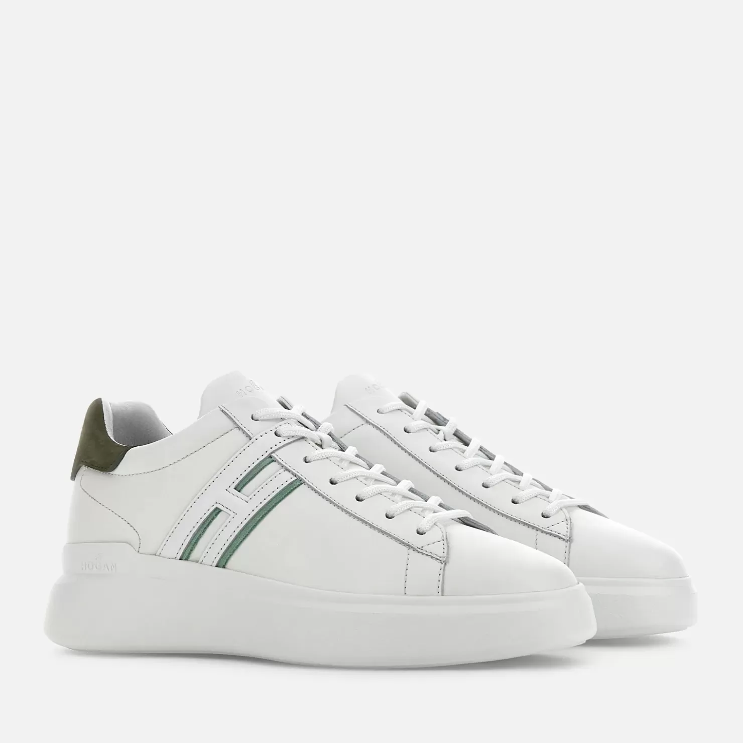 Chunky Sneakers<Hogan Sneakers H580 Weiss/ Grun/ Schwarz