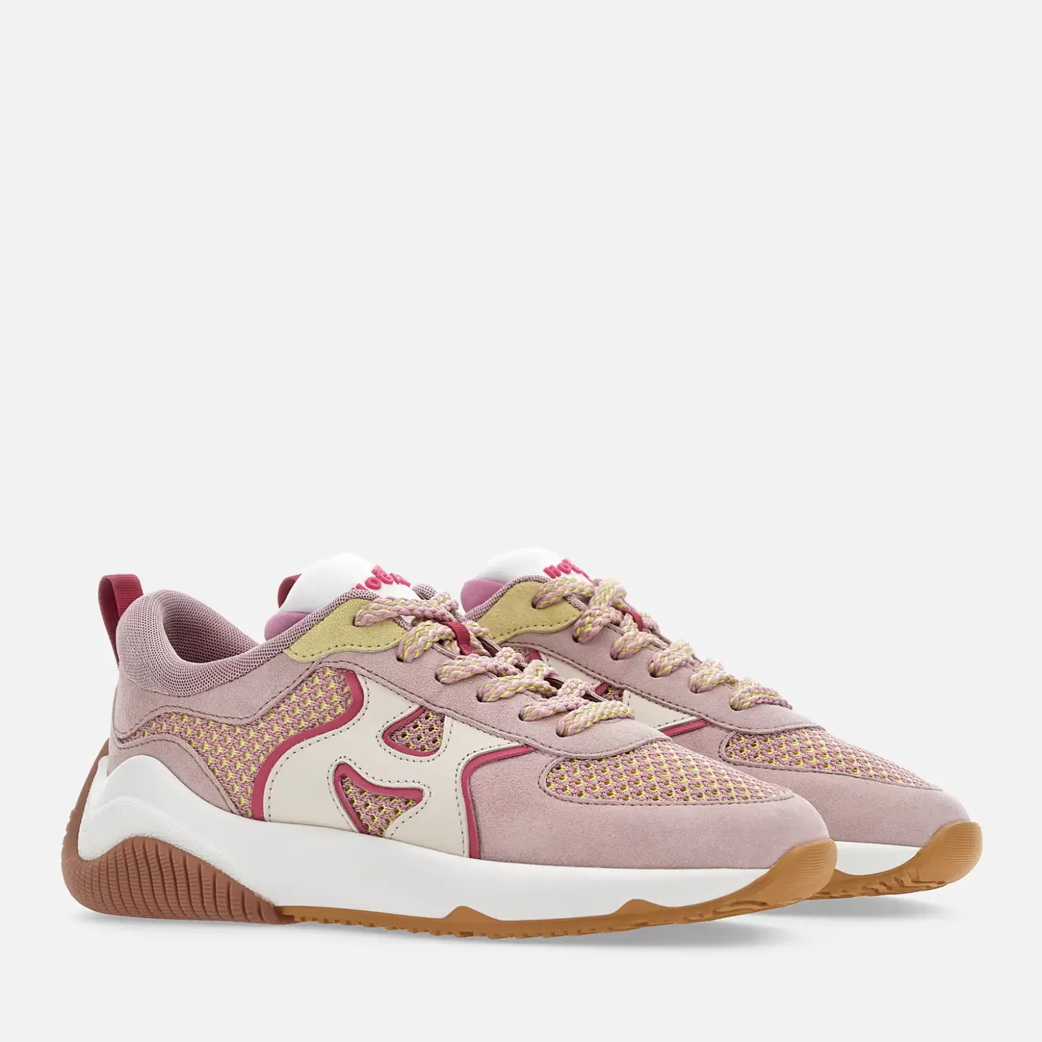 Sporty Sneakers<Hogan Sneakers H597 Rosa/ Weiss/ Elfenbein