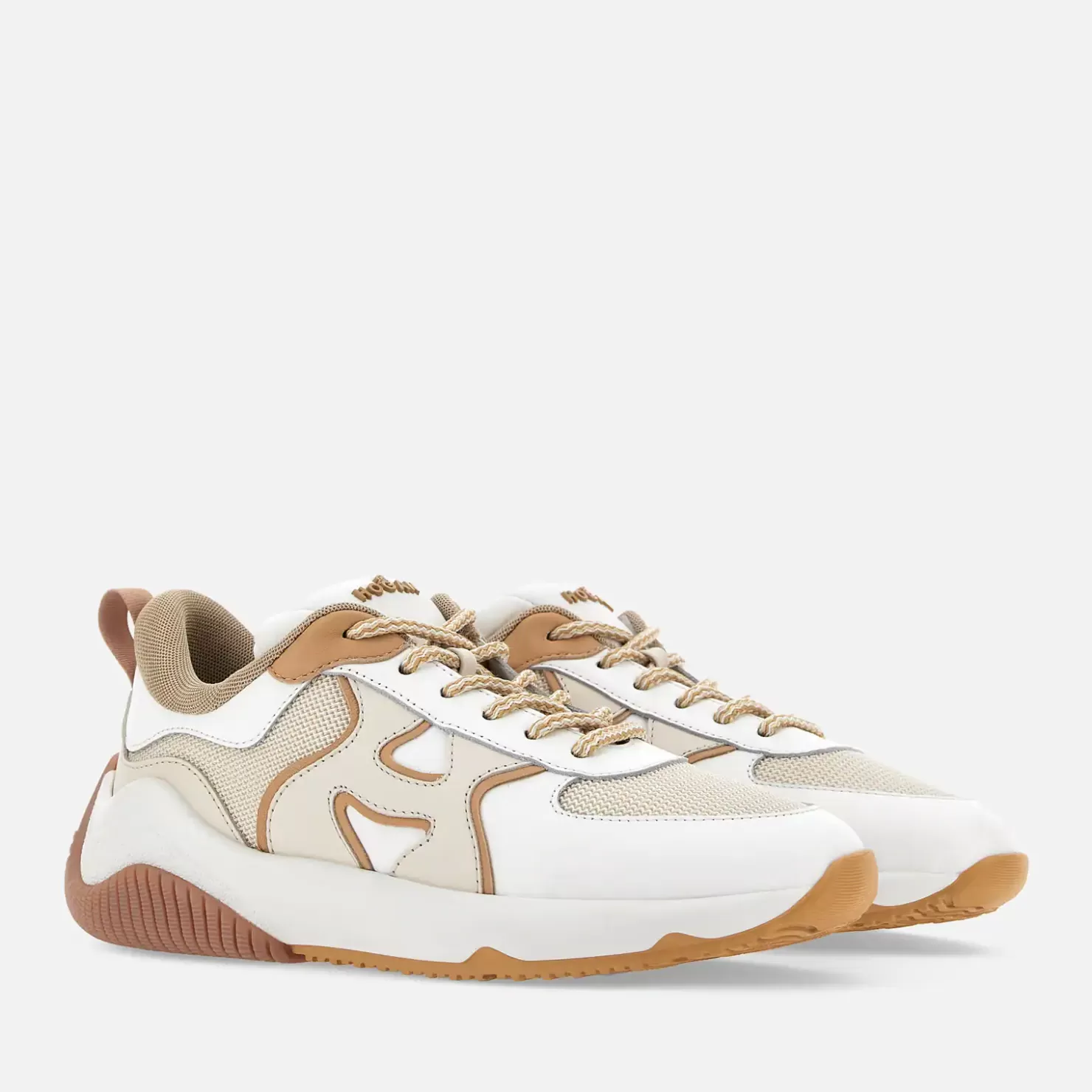 Sporty Sneakers<Hogan Sneakers H597 Weiss/ Elfenbein/ Beige