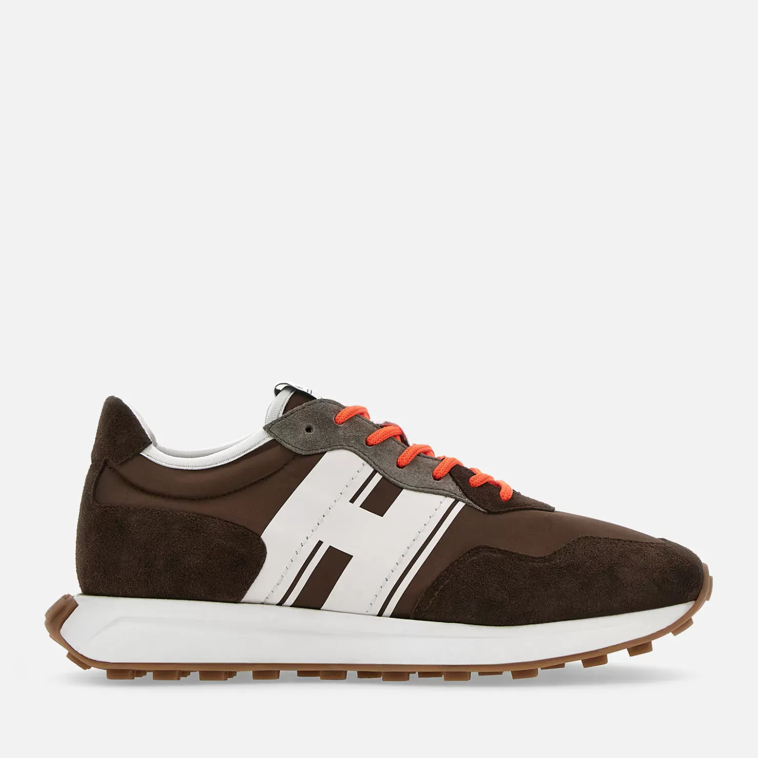 Sporty Sneaker<Hogan Sneakers H601 Braun/ Weiss/ Orange