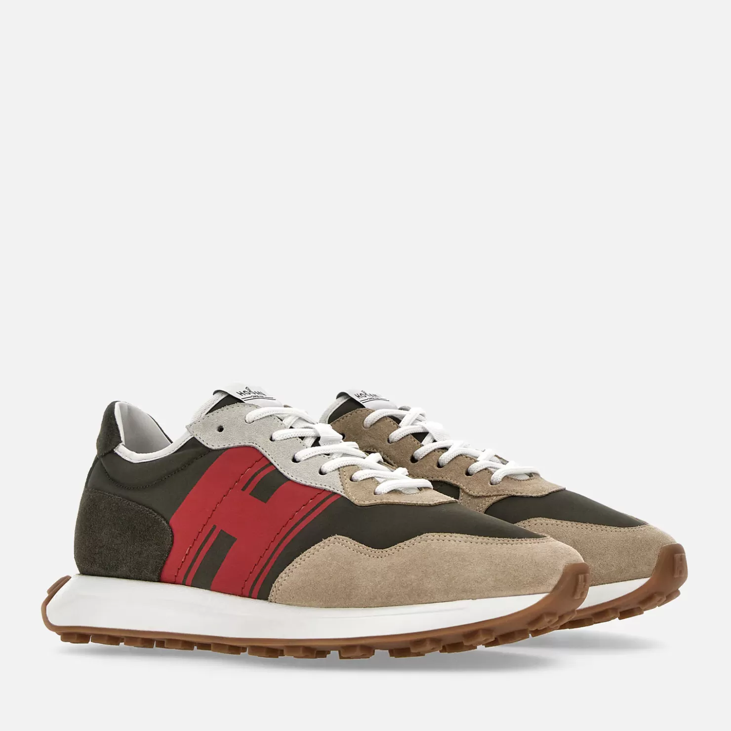 Sporty Sneaker<Hogan Sneakers H601 Rot/ Braun/ Beige