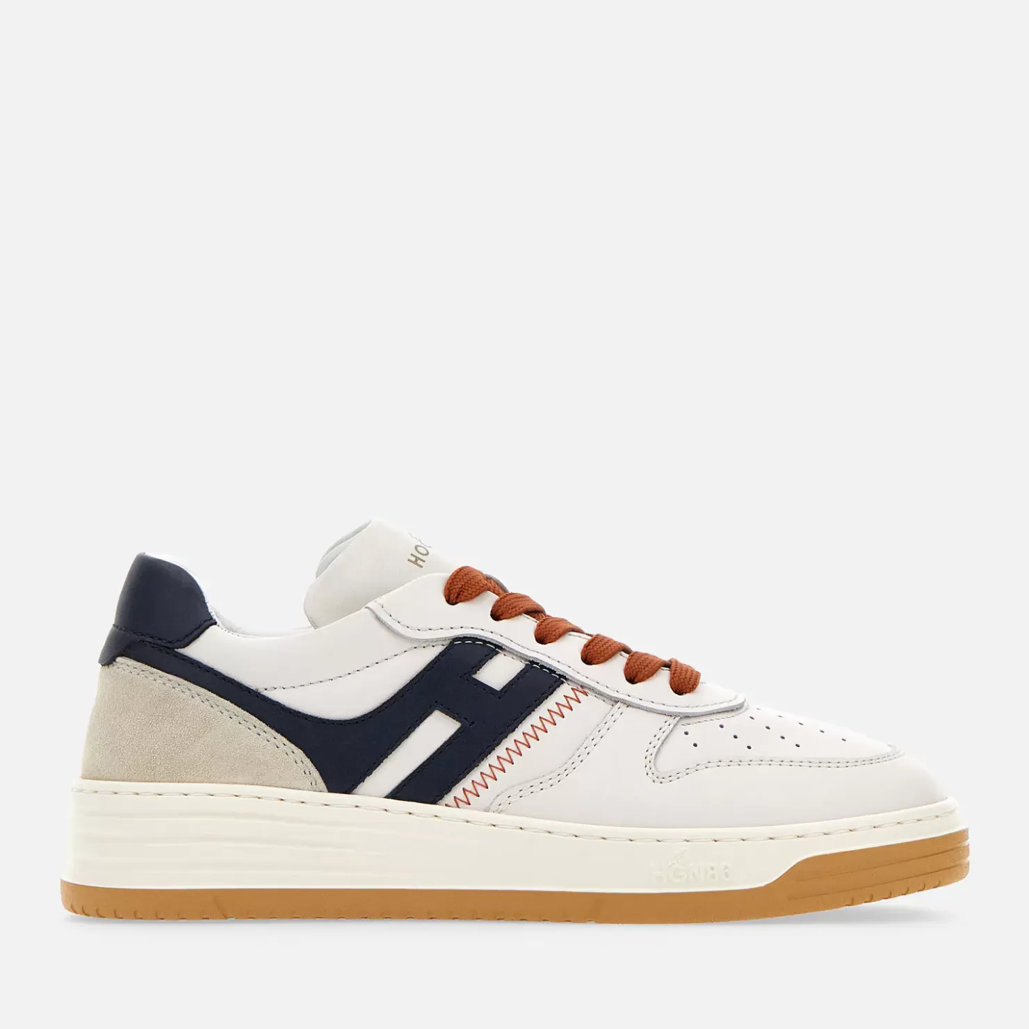 Flat Sneaker<Hogan Sneakers H630 Weiss/ Blau/ Orange