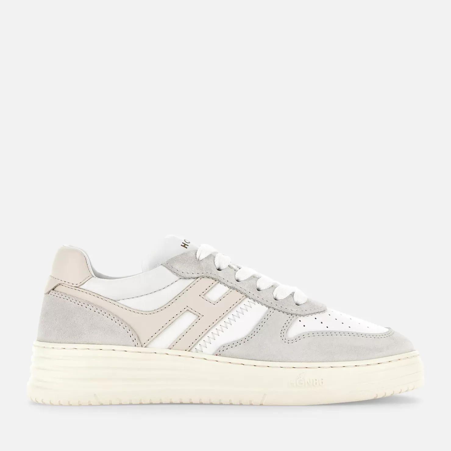 Flat Sneaker<Hogan Sneakers H630 Silber/ Elfenbein