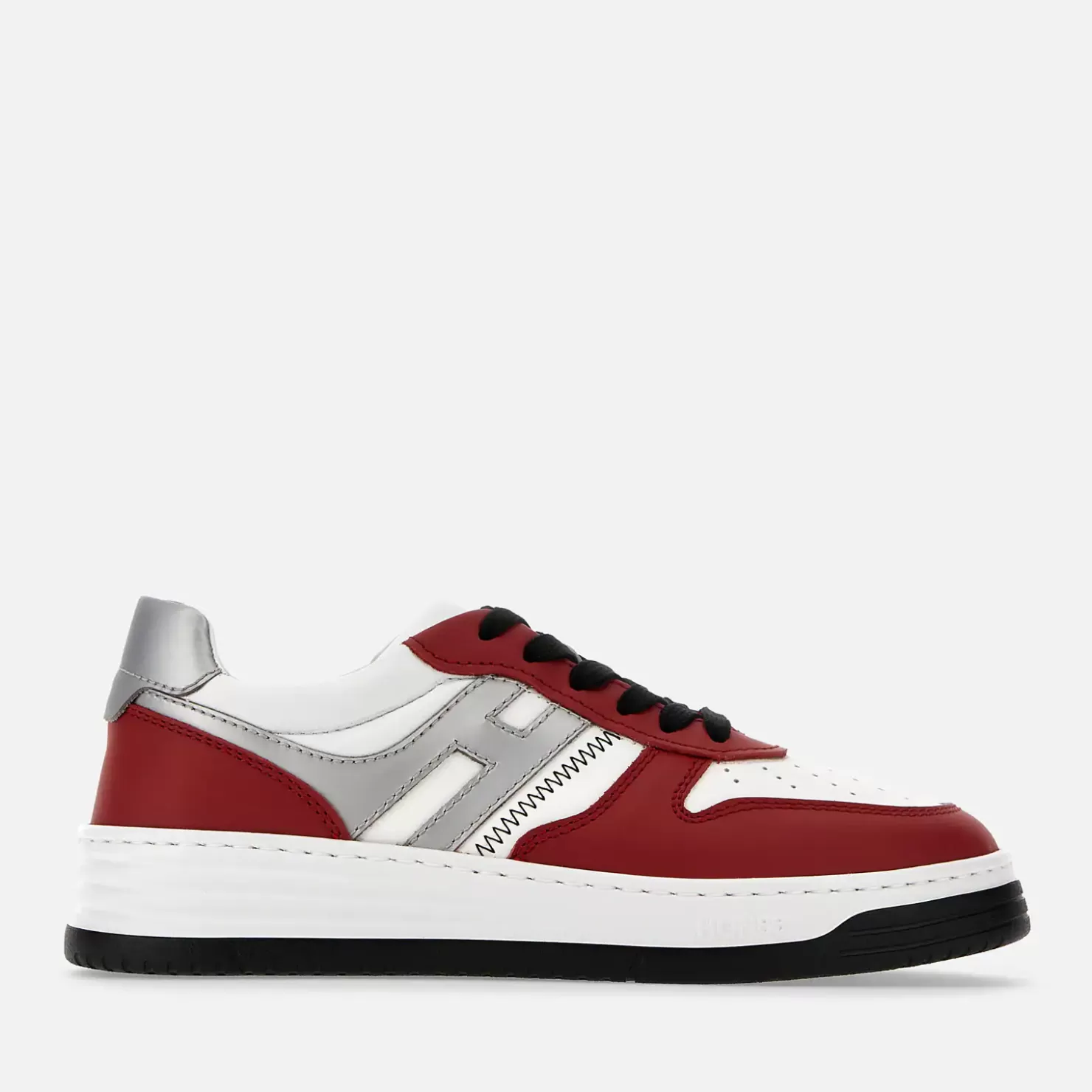 Flat Sneaker<Hogan Sneakers H630 Weiss/ Rot/ Grau