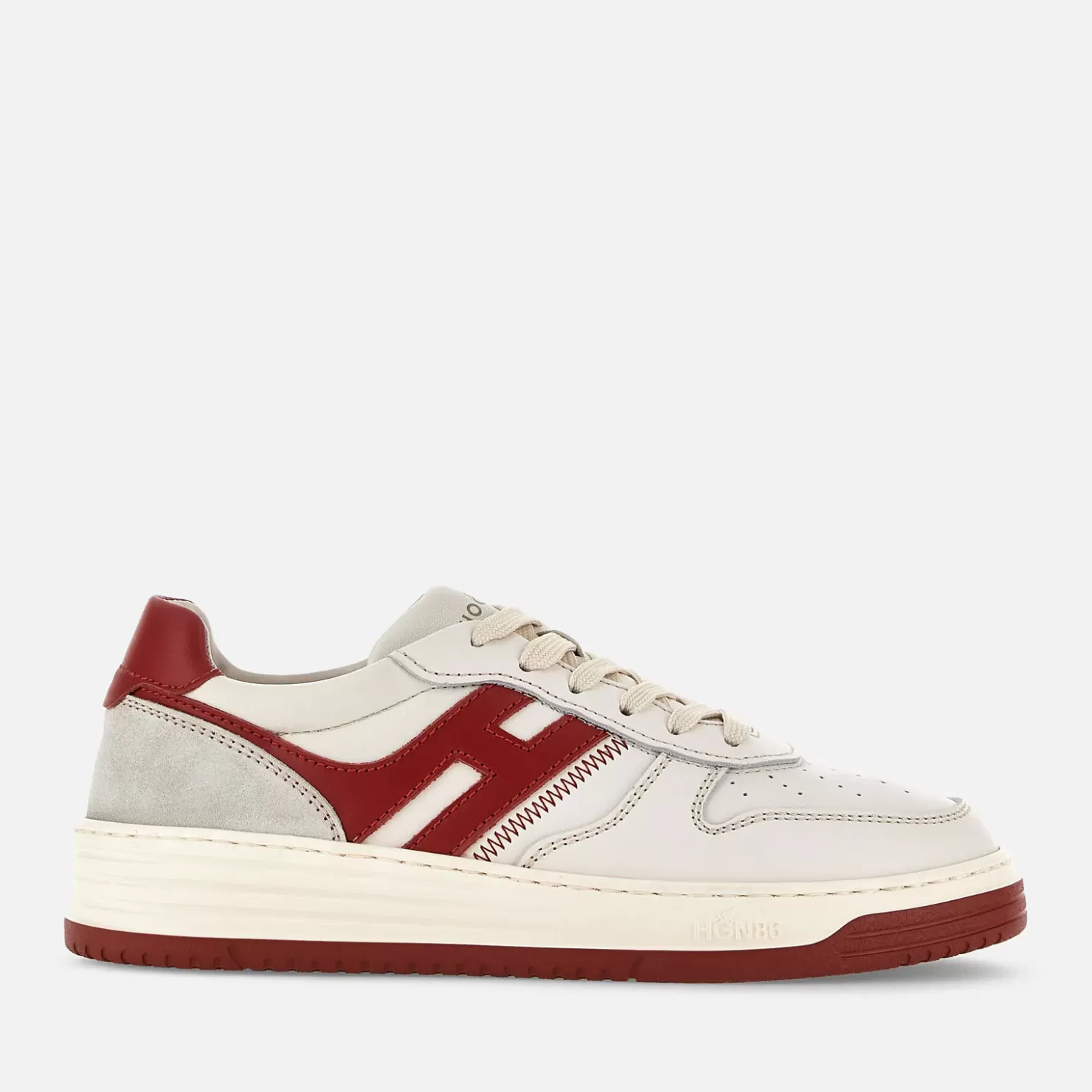 Flat Sneaker<Hogan Sneakers H630 Weiss/ Rot/ Grau