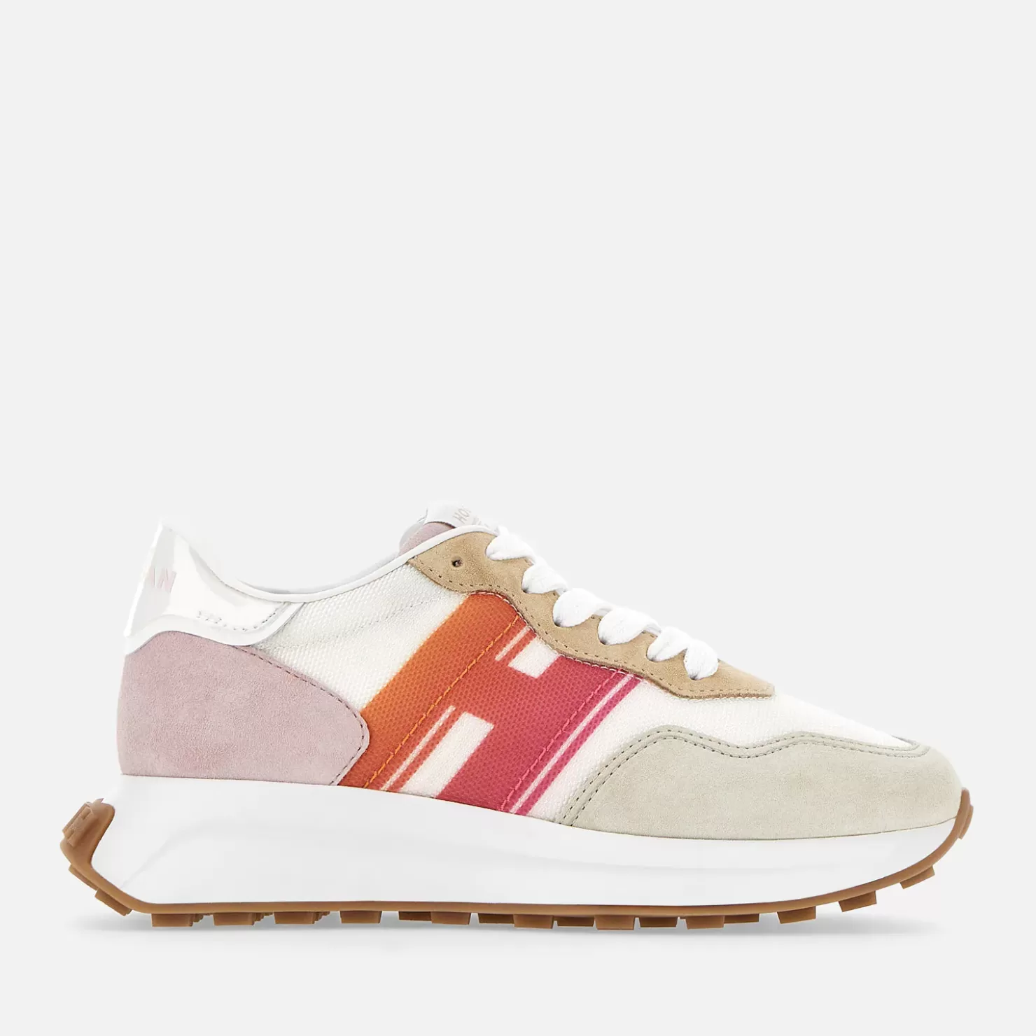 Sporty Sneakers<Hogan Sneakers H641 Weiss/ Beige/ Rosa