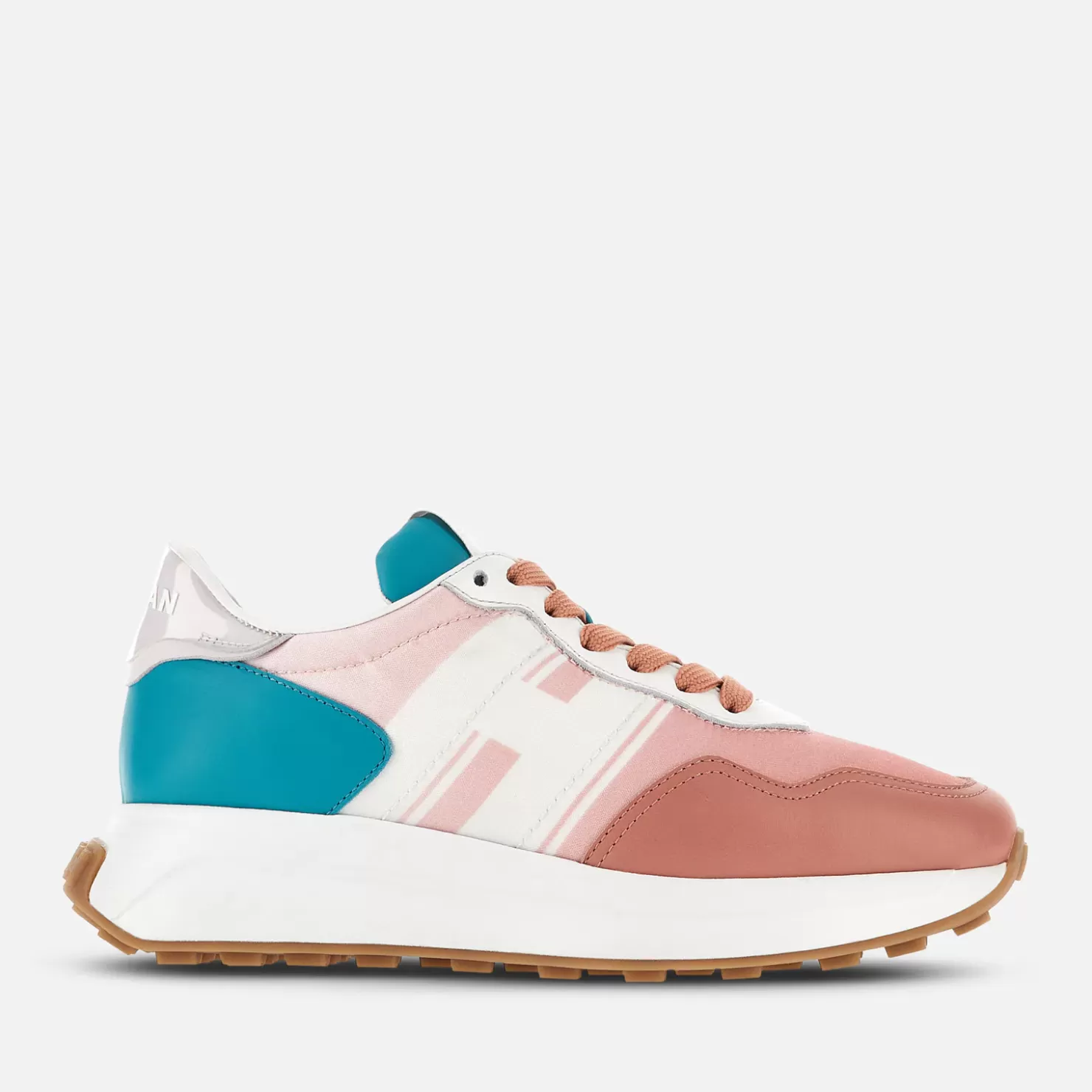 Sporty Sneakers<Hogan Sneakers H641 Weiss/ Rosa/ Hellblau