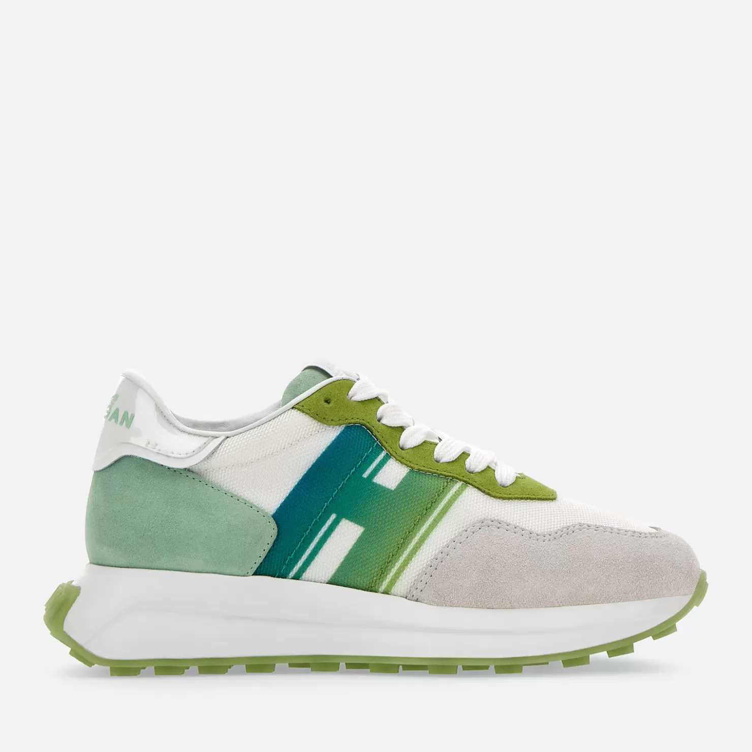 Sporty Sneakers<Hogan Sneakers H641 Grun/ Weiss/ Grau