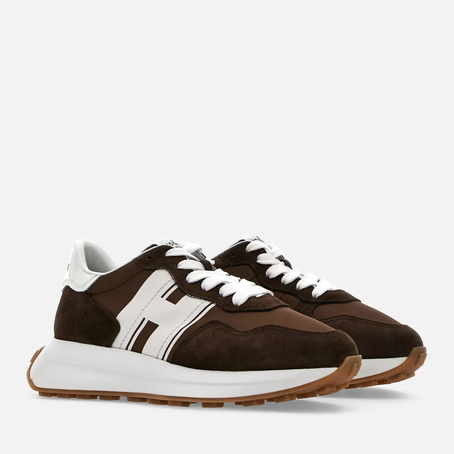 Sporty Sneakers<Hogan Sneakers H641 Weiss/ Braun