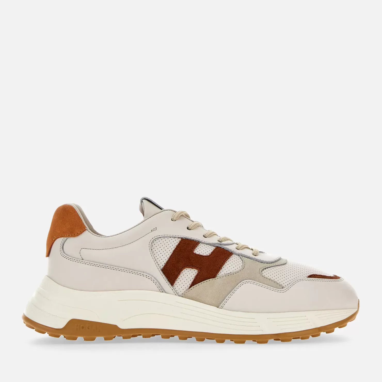 Sporty Sneaker<Hogan Sneakers Hyperlight Elfenbein/ Orange/ Braun