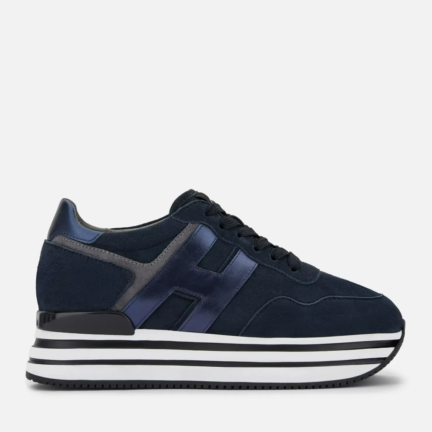 Plateauschuhe<Hogan Sneakers Midi H222 Blau