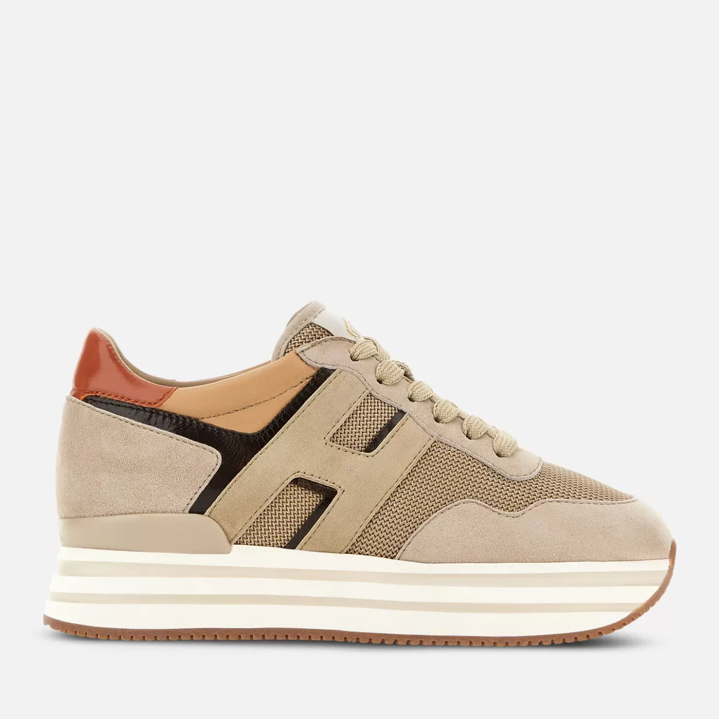 Plateauschuhe<Hogan Sneakers Midi H222 Beige