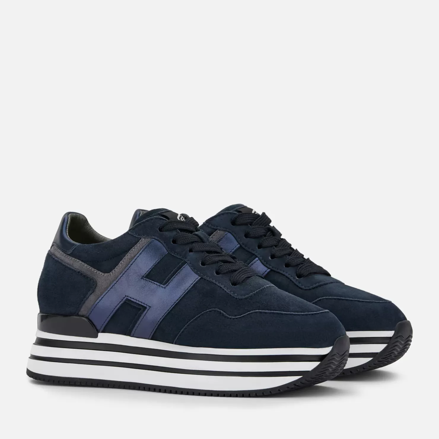 Plateauschuhe<Hogan Sneakers Midi H222 Blau